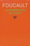 Hermenéutica del sujeto, La | 9788446017721 | Foucault, Michel
