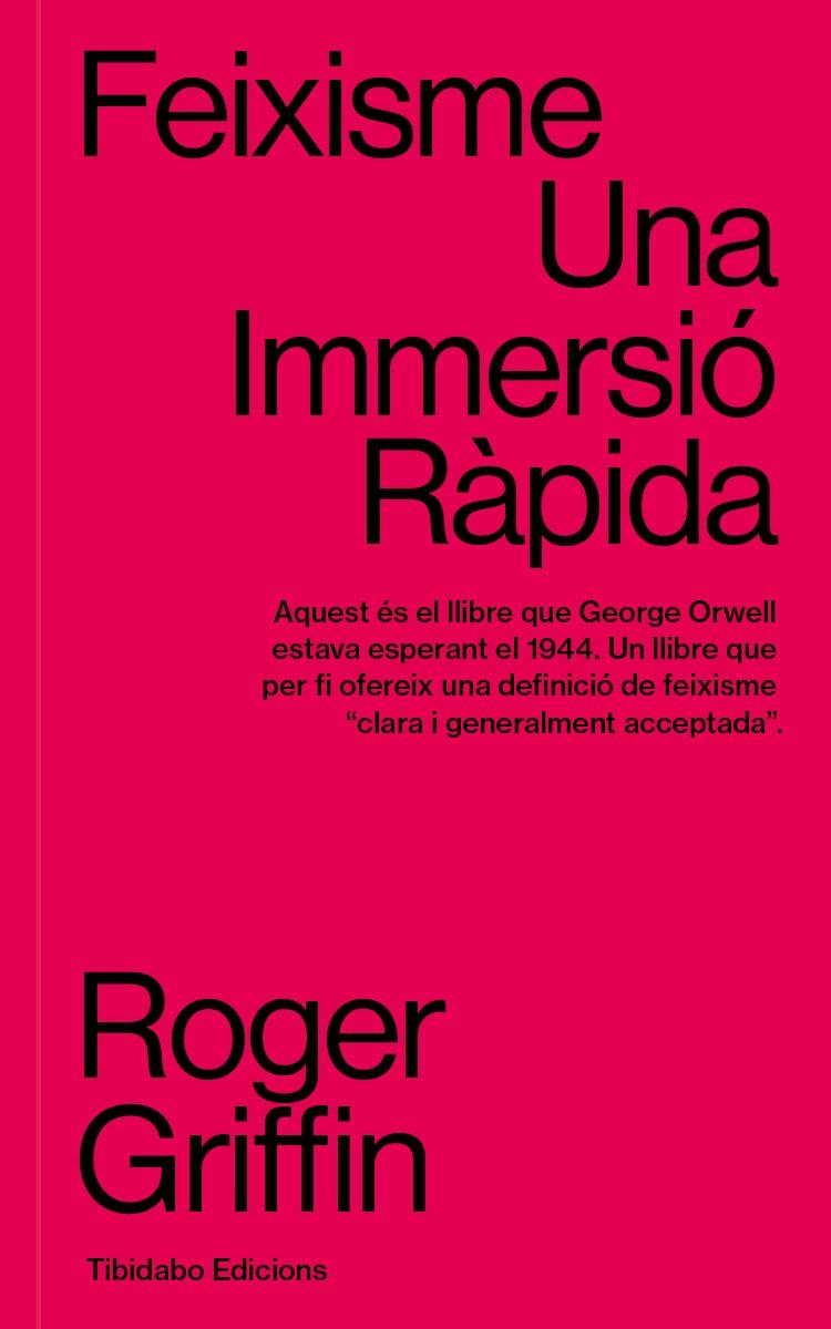 Feixisme. Una immersió ràpida | 9788413479811 | Griffin, Roger