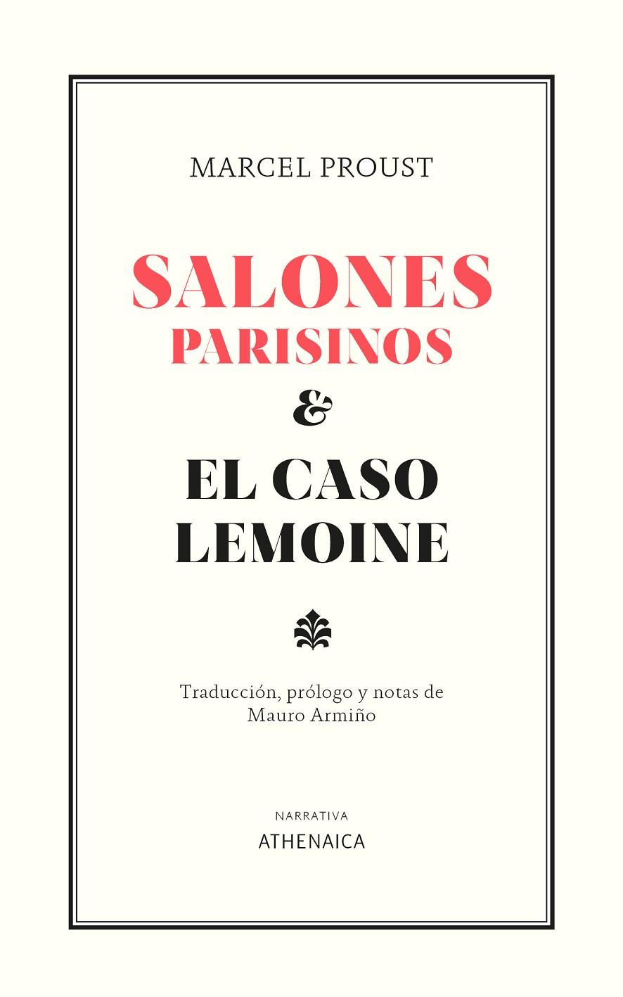 Salones parisinos y El caso Lemoine | 9788418239786 | Proust, Marcel