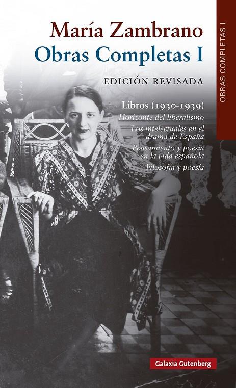 Obras Completas I : Libros (1930-1939) | 9791388019609 | Zambrano, María