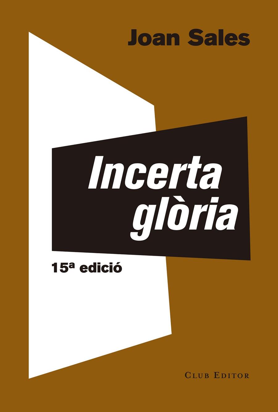 Incerta glòria | 9788473291767 | Sales, Joan