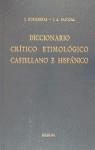 Diccionario crítico etimológico castellano e hispánico 1 (A-CA) | 9788424913618 | Coromines Vigneux, Joan / Pascual, José Antonio