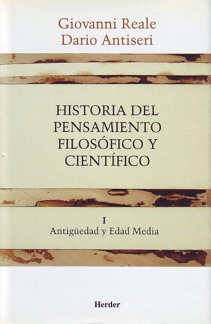 Historia del pensamiento filosófico y científico I : Antigüedad y Edad Media | 9788425415876 | Antiseri, Dario / Reale, Giovanni
