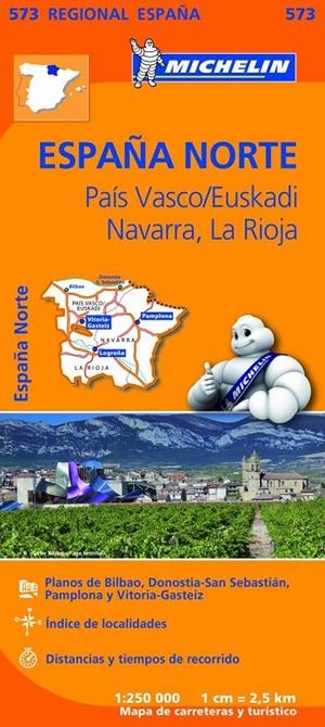 Mapa Regional 573 País Vasco, Navarra, La Rioja | 9782067184206 | AA.VV.