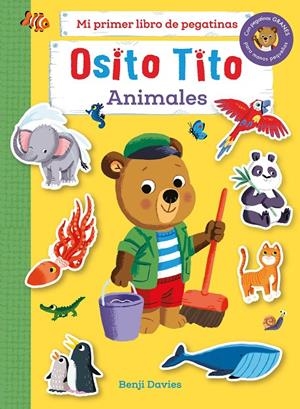 Osito Tito : Mi primer libro de pegatinas : Animales | 9788408267126 | Davies, Benji