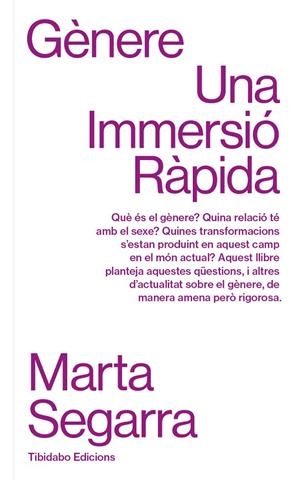 Gènere : Una Immersió Ràpida | 9788419683649 | Segarra, Marta
