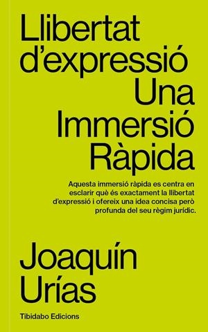 Llibertat d'expressió : Una Immersió Ràpida | 9788419683663 | Urías, Joaquín