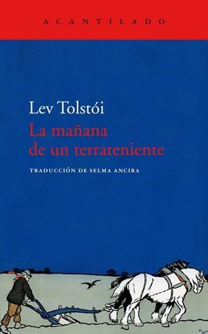 Mañana de un terrateniente, La | 9788418370267 | Tolstói, Lev