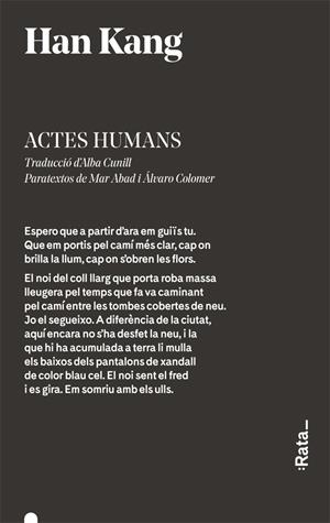 Actes humans | 9788416738359 | Kang, Han