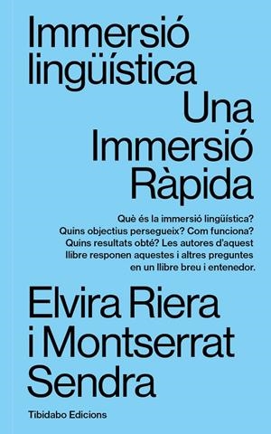 Immersió Lingüística | 9788413479781 | Riera Gil, Elvira / Sendra i Rovira, Montserrat