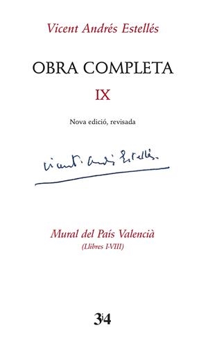 Obra completa IX : Mural del País Valencià (Llibres I-VIII) | 9788417469580 | Andrés Estellés, Vicent