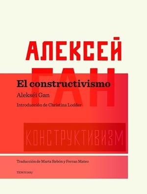 Constructivismo, El | 9788493923136 | Gan, Alekséi