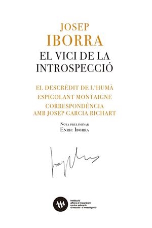 Vici de la introspecció, El | 9788411560443 | Iborra, Josep