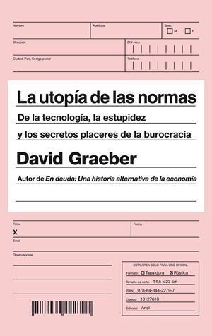 Utopía de las normas, La | 9788434422797 | Graeber, David