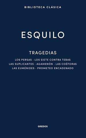 Tragedias | 9788424941154 | Eleusis, Esquilo de