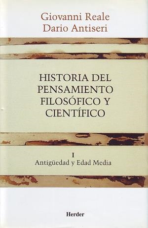 Historia del pensamiento filosófico y científico I : Antigüedad y Edad Media | 9788425415876 | Antiseri, Dario / Reale, Giovanni