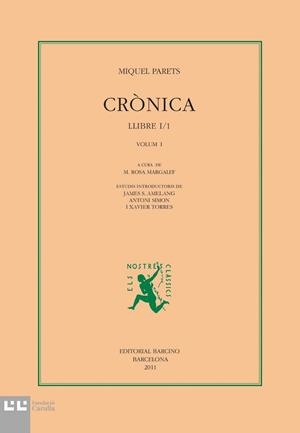 Crònica de Miquel Parets I/1 | 9788472267695 | Parets, Miquel