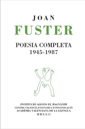 Poesia completa 1945-1987. Joan Fuster | 9788478229178 | Fuster, Joan
