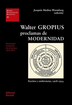 Walter Gropius : Proclamas de modernidad | 9788429121308 | Medina Warmburg, Joaquín